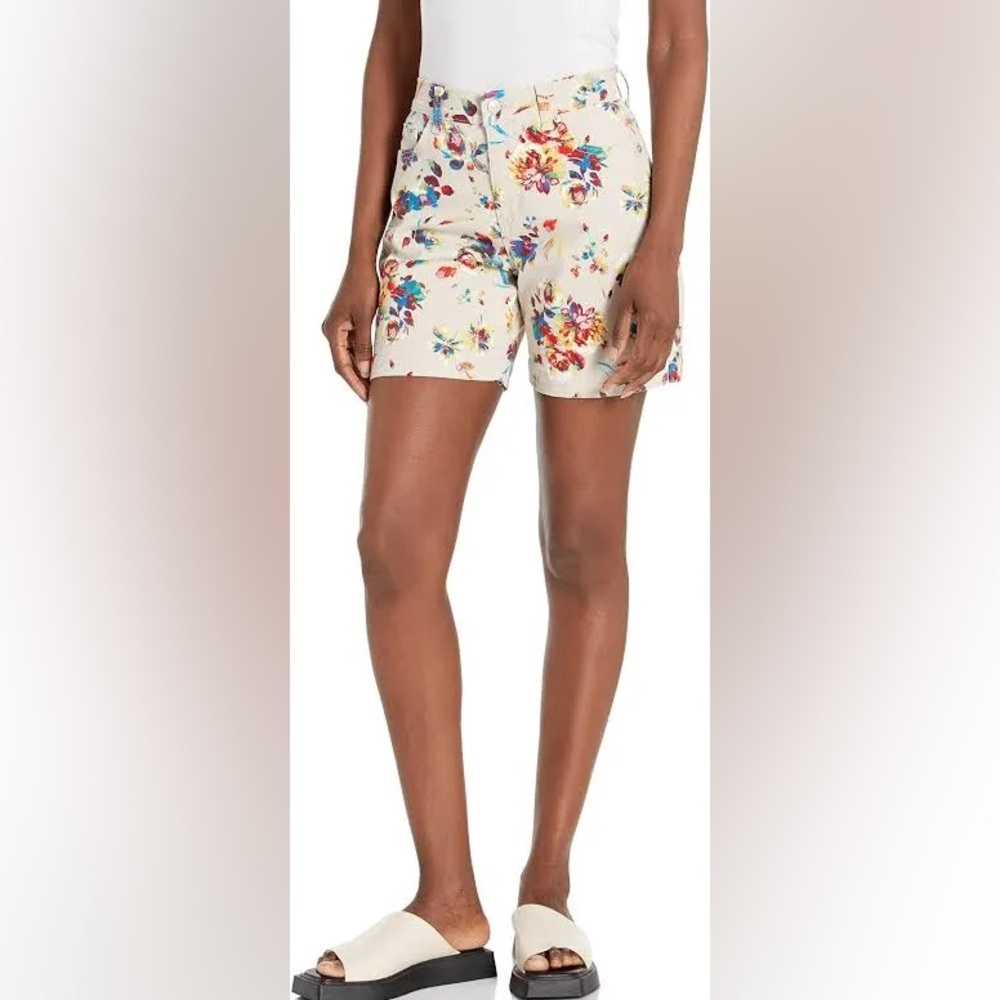 Gloria Vanderbilt Amanda Floral Jean Shorts Size 8
